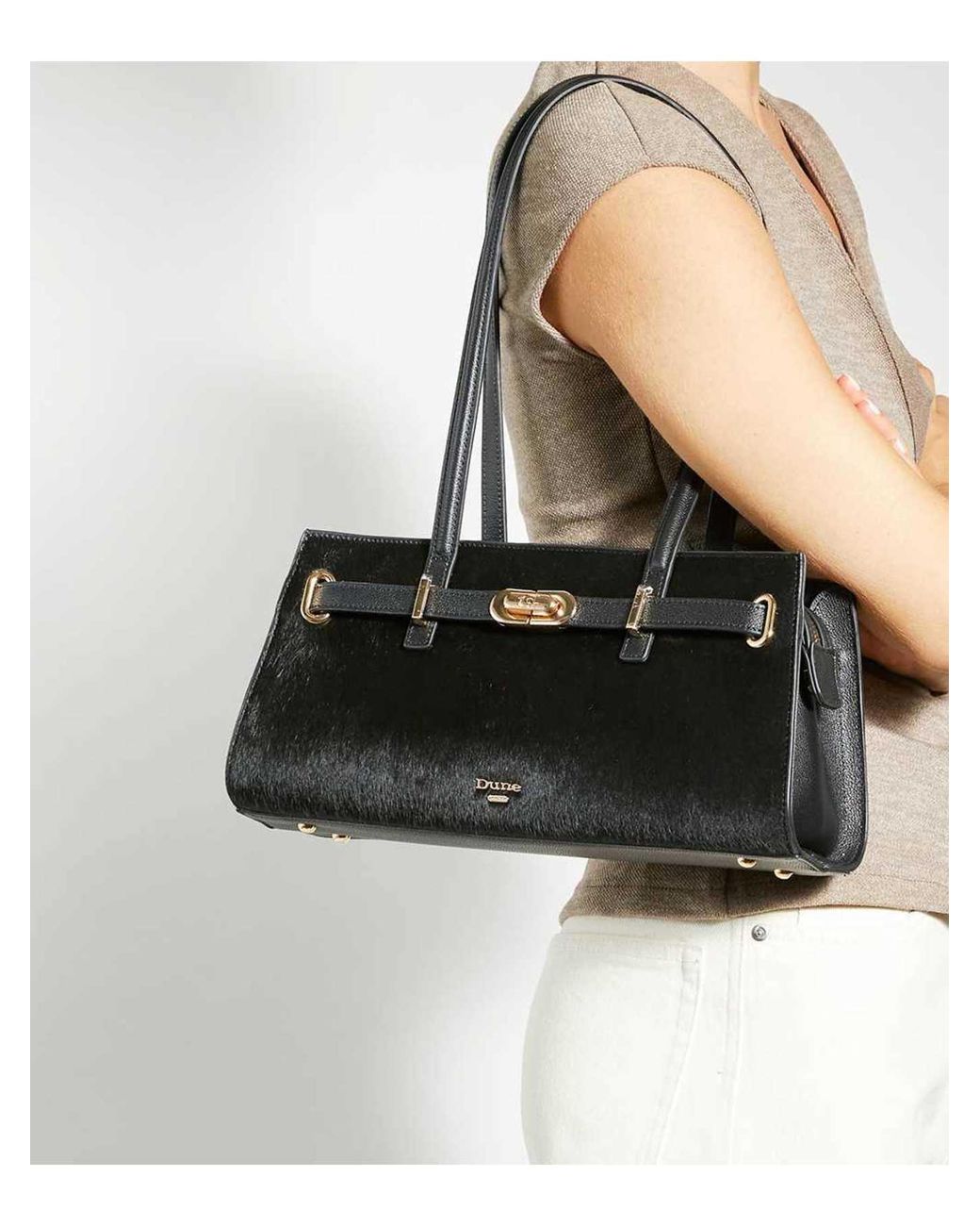 Dune Black Depend Shoes Bag