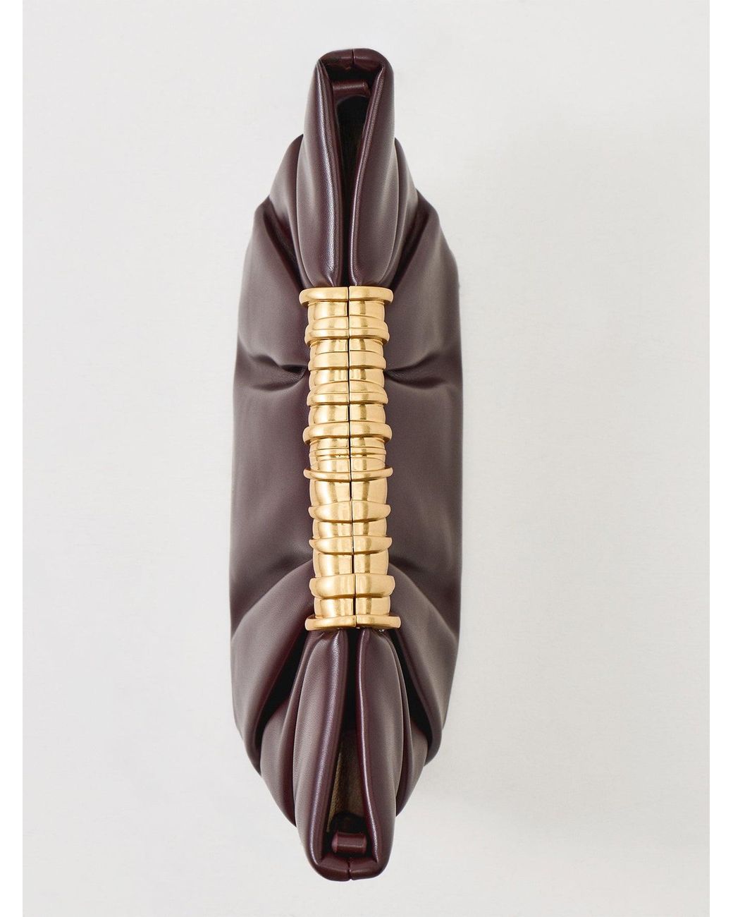 JW PEI Purple Leia Pleated Clutch Bag