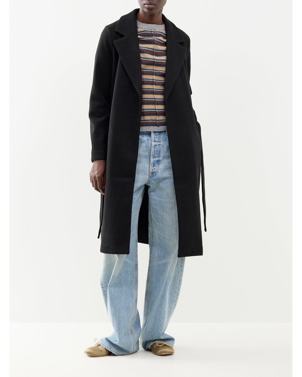 Vero Moda Black Fortune Aya Long Coat