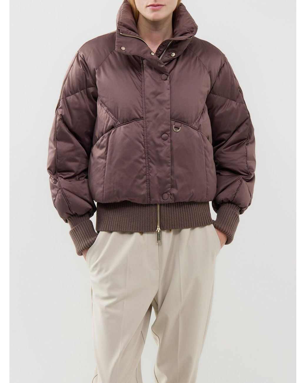Marella Brown Buono Quilted Jacket
