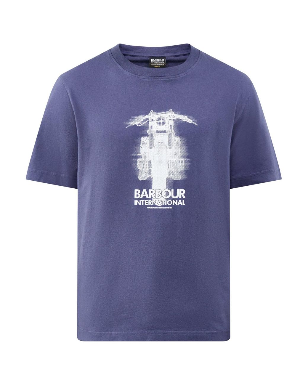 Barbour Blue Hocking Graphic T-Shirt for men