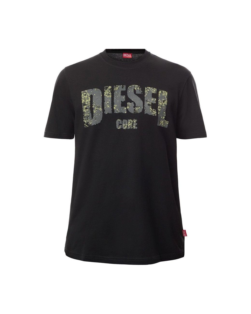 DIESEL Men's T-adjust R25 T Shirt in Black for Men | Lyst UK