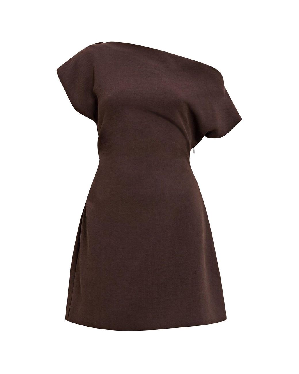 Forever New Brown Danielle Asymmetrical Mini Dress