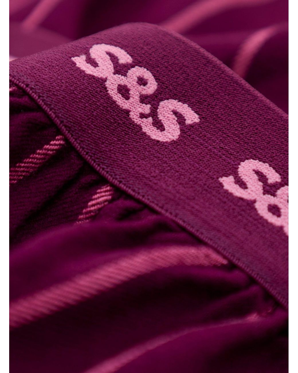 Stripe & Stare Purple Ecovero Pyjama Shorts – Cherry & Stripe