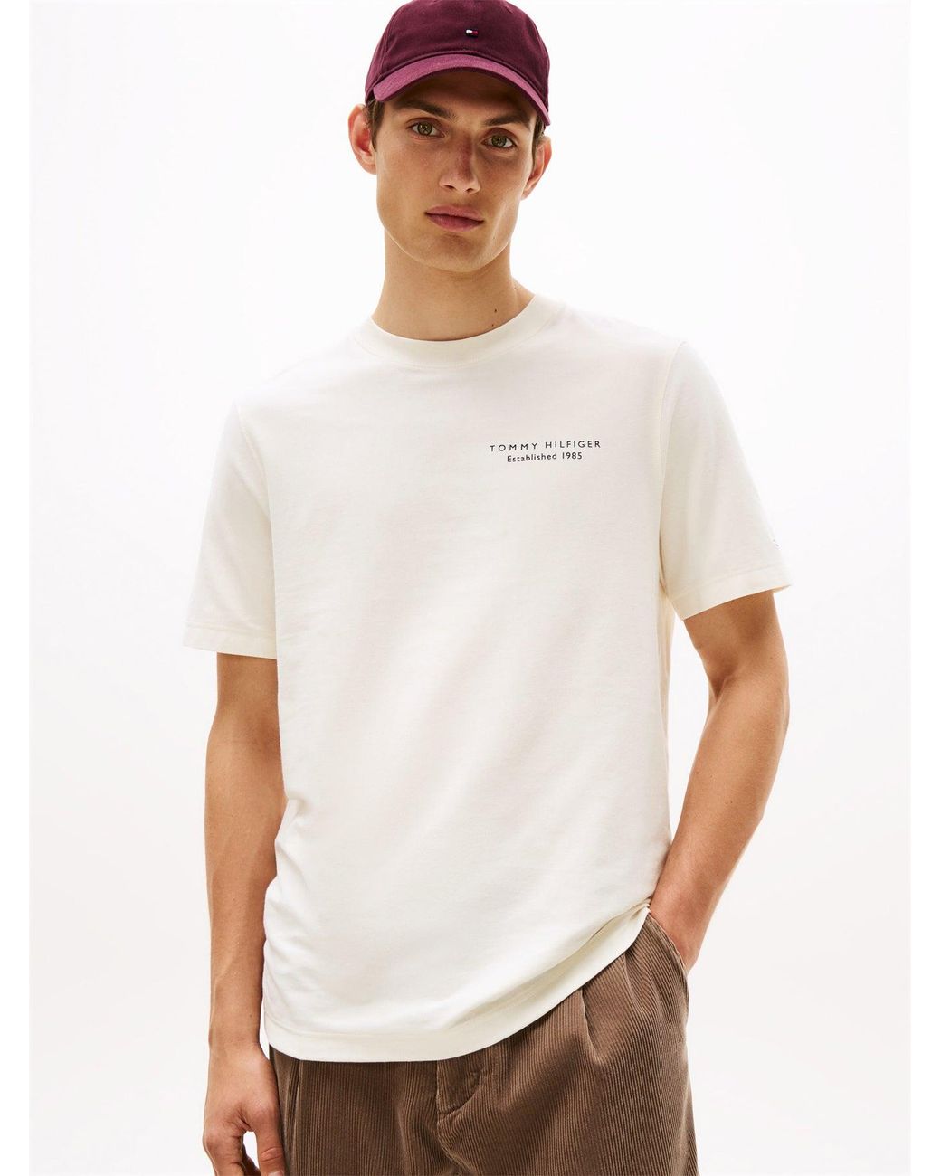 Tommy Hilfiger White Photo Print Tee for men