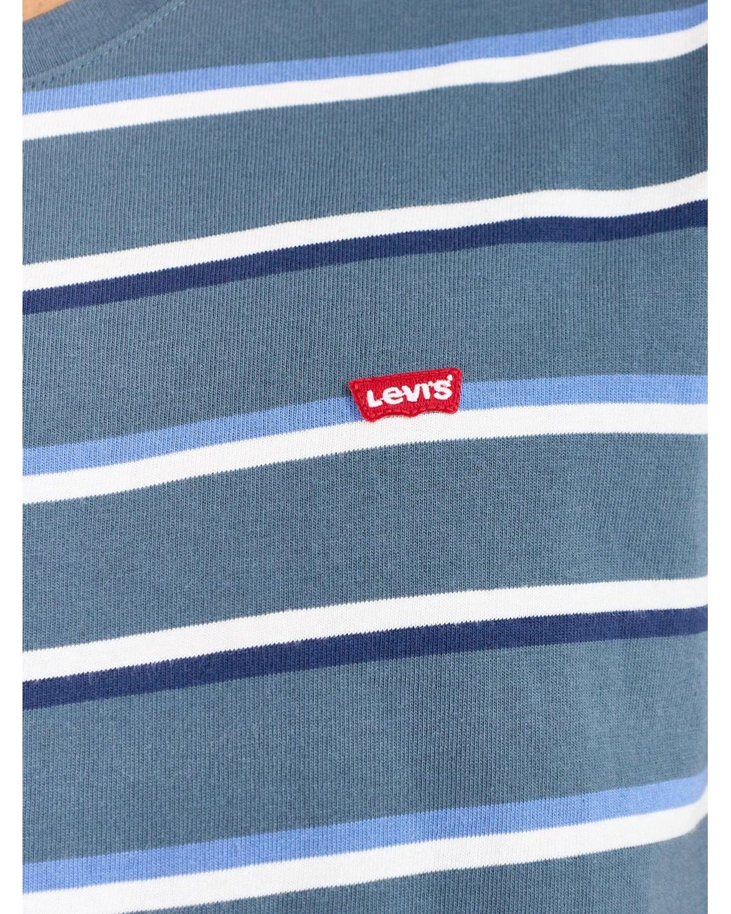 Levi's Blue Original Stripe T-Shirt for men