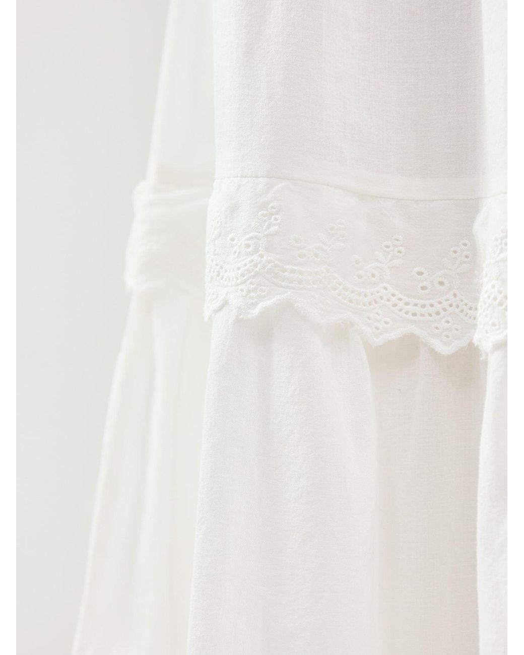 Vero Moda White Ankle Length Skirt