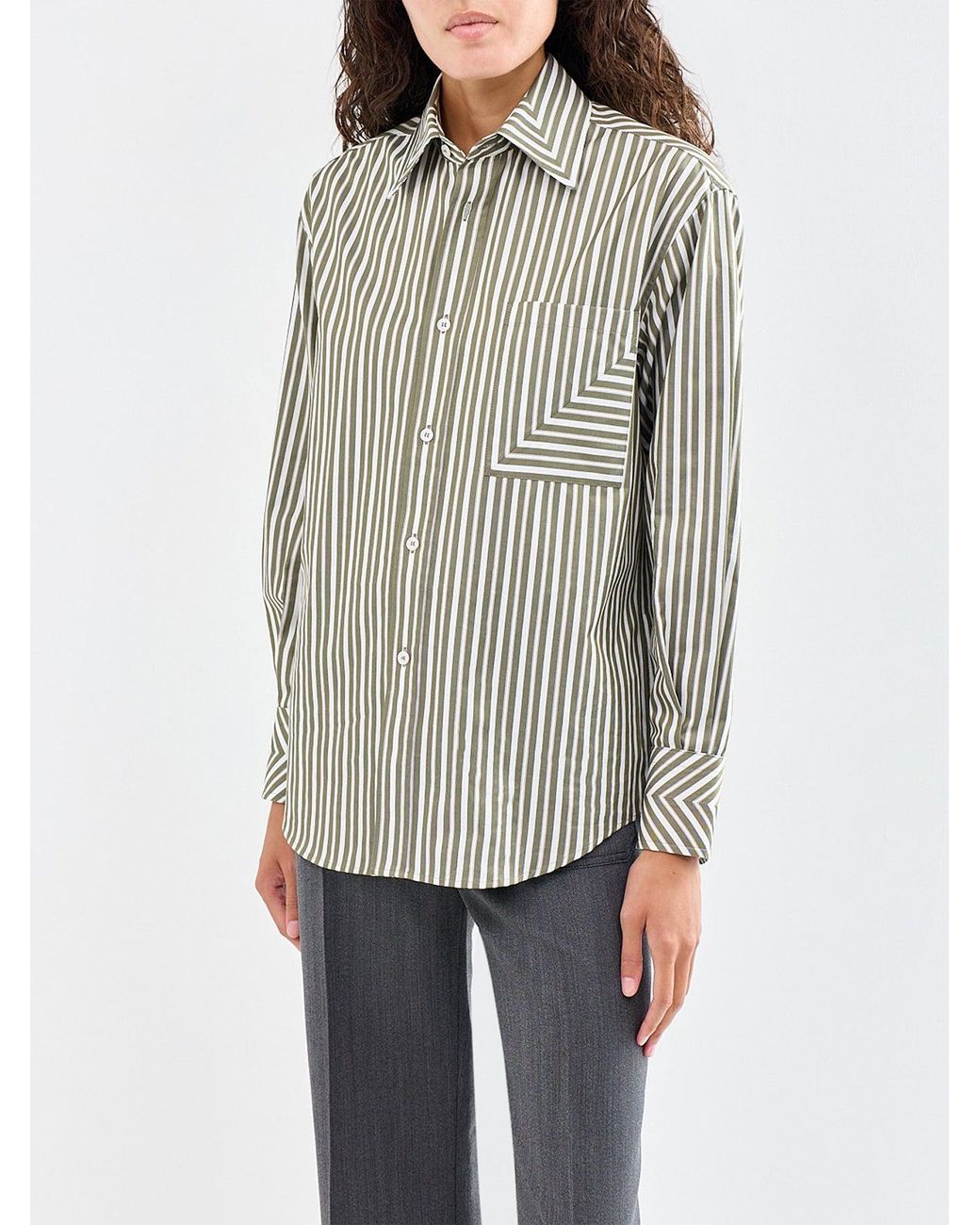 Victoria Beckham White Pocket Detail Shirt Marsh