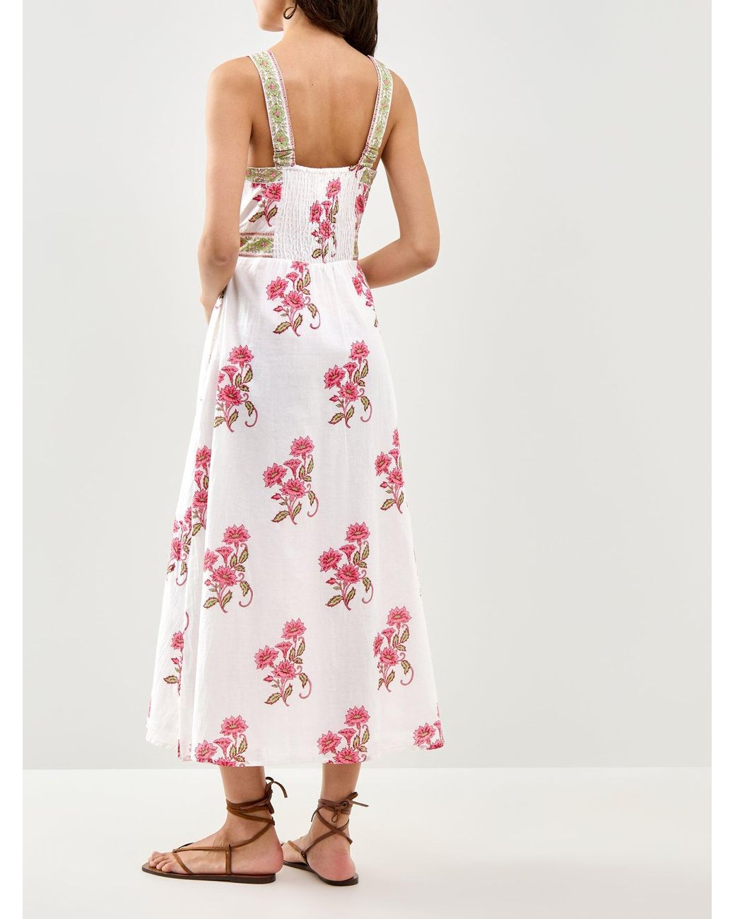 Aspiga Pink Margaritte Block Print Dress