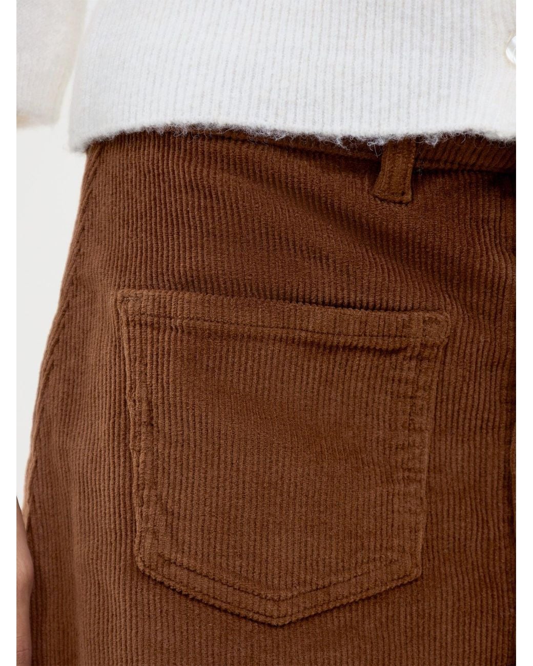 ONLY Brown Amazing Cord Mini Skirt –