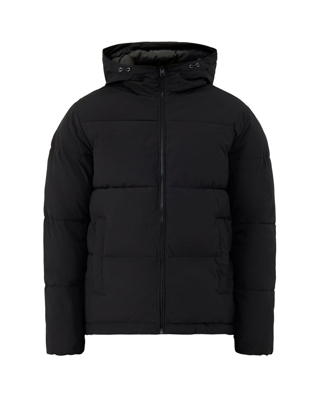 Jack & Jones Black Galaxy Puffer Jacket for men