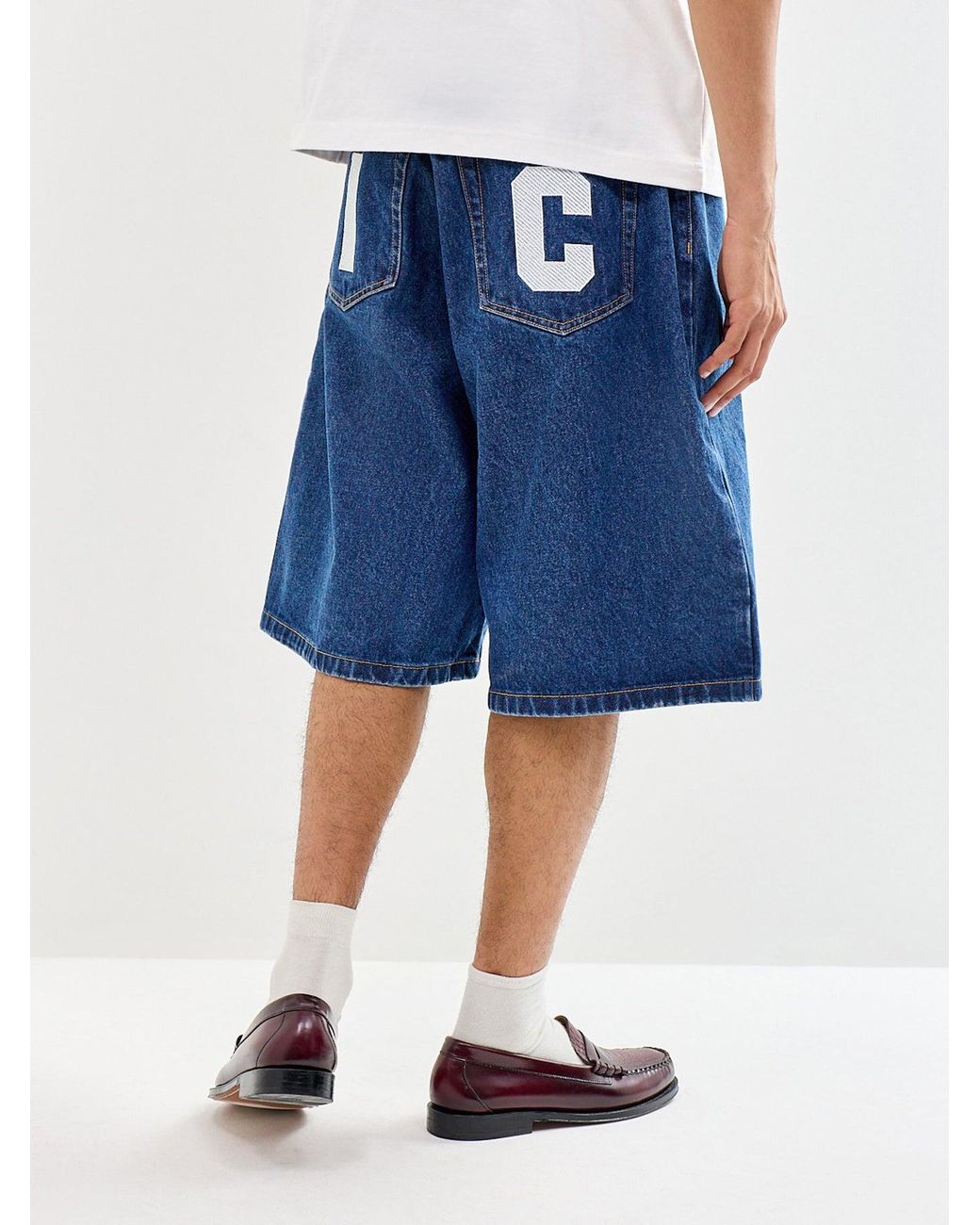 ICECREAM Blue Running Dog Triple Scoop Shorts for men