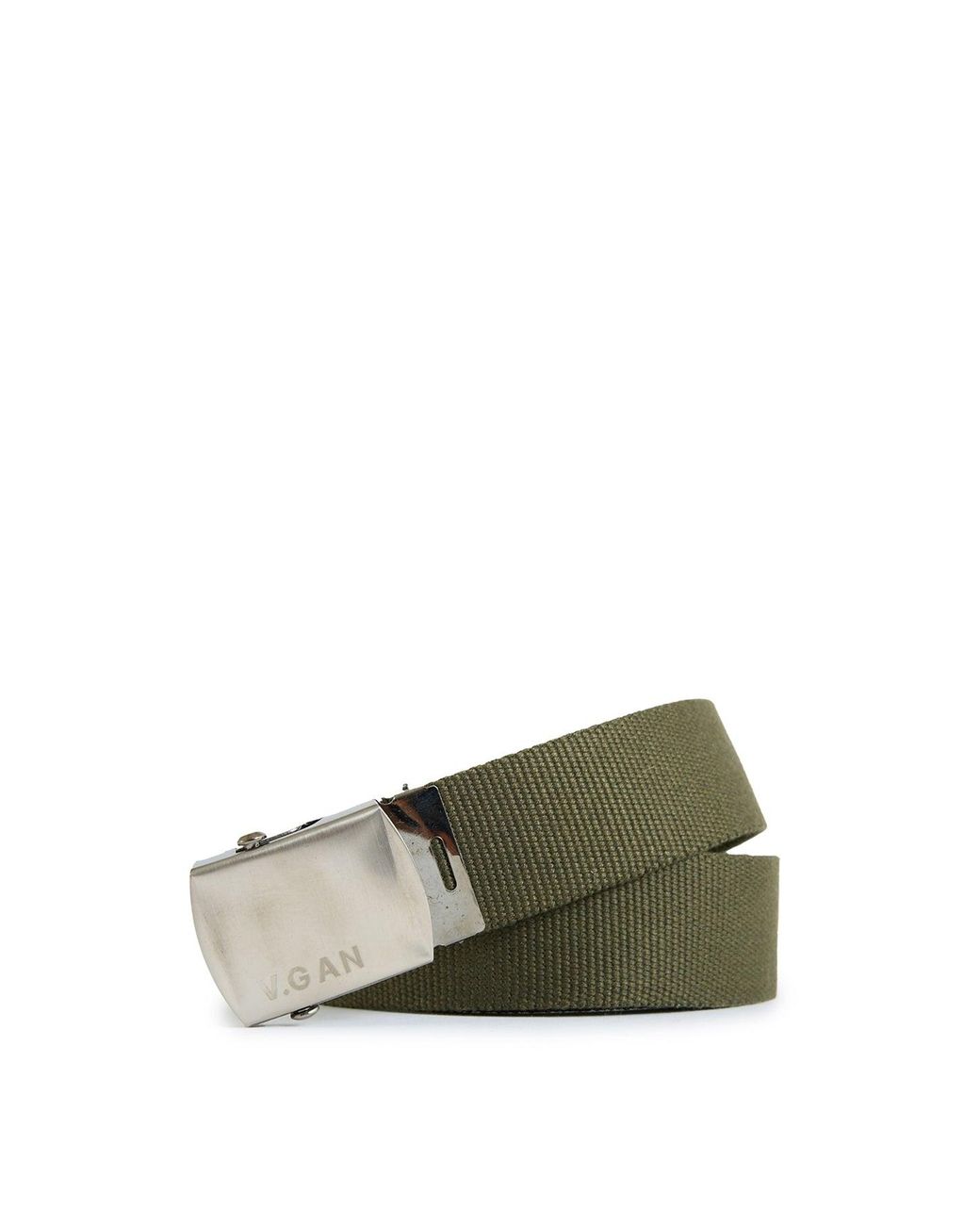 V.Gan Green Vegan Clip 3.5Cm Textile Belt for men