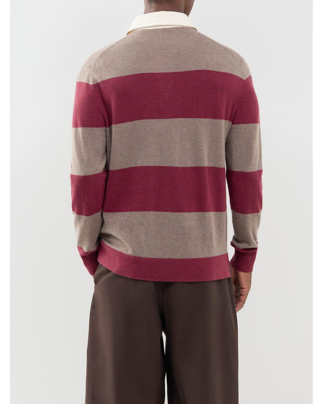 Gant Red Barstriped Rugger for men