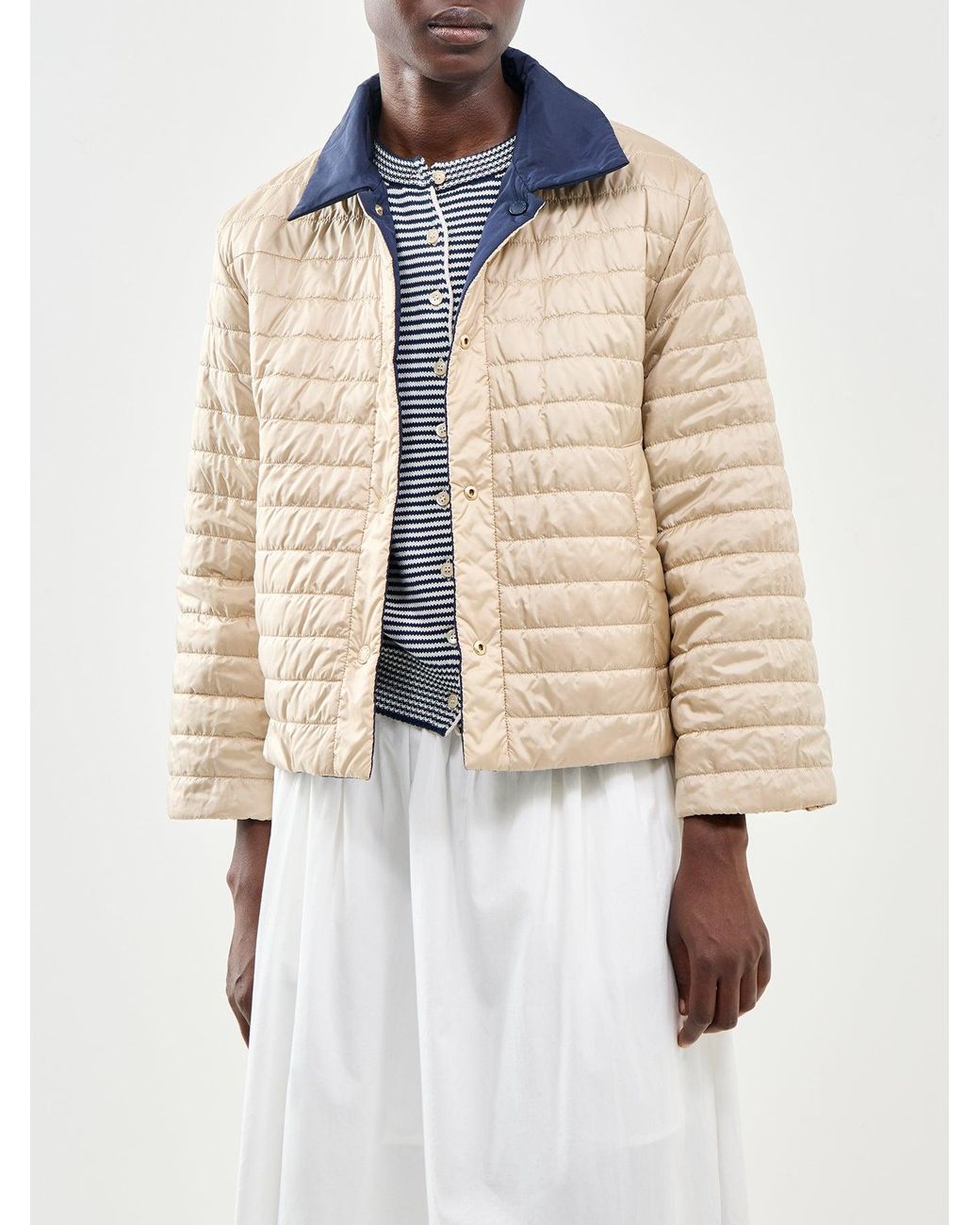 Weekend by Maxmara Blue Falena Quilted Jacket