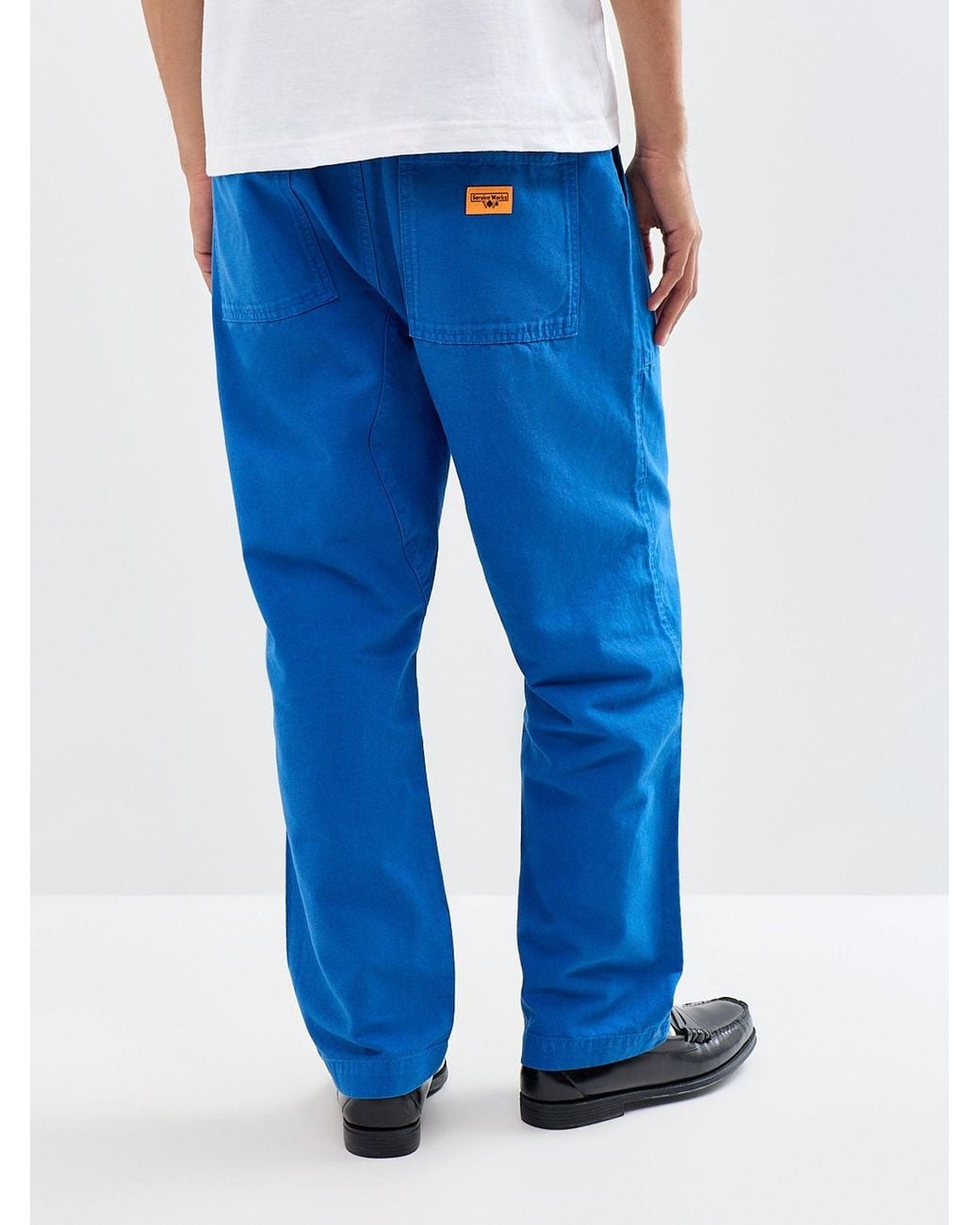 Service Works Blue Organic Classic Chef Trousers for men