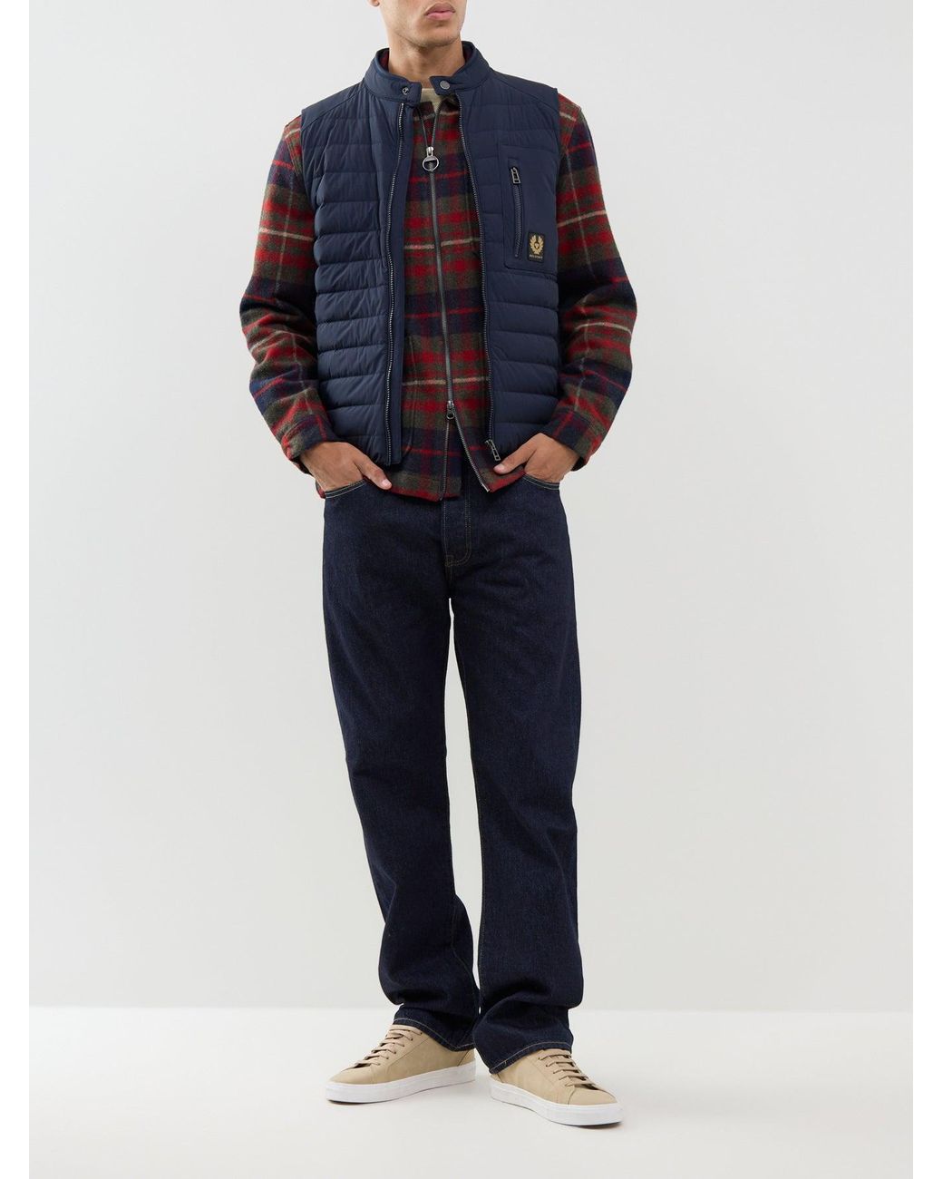 Belstaff Blue Chassis Gilet for men