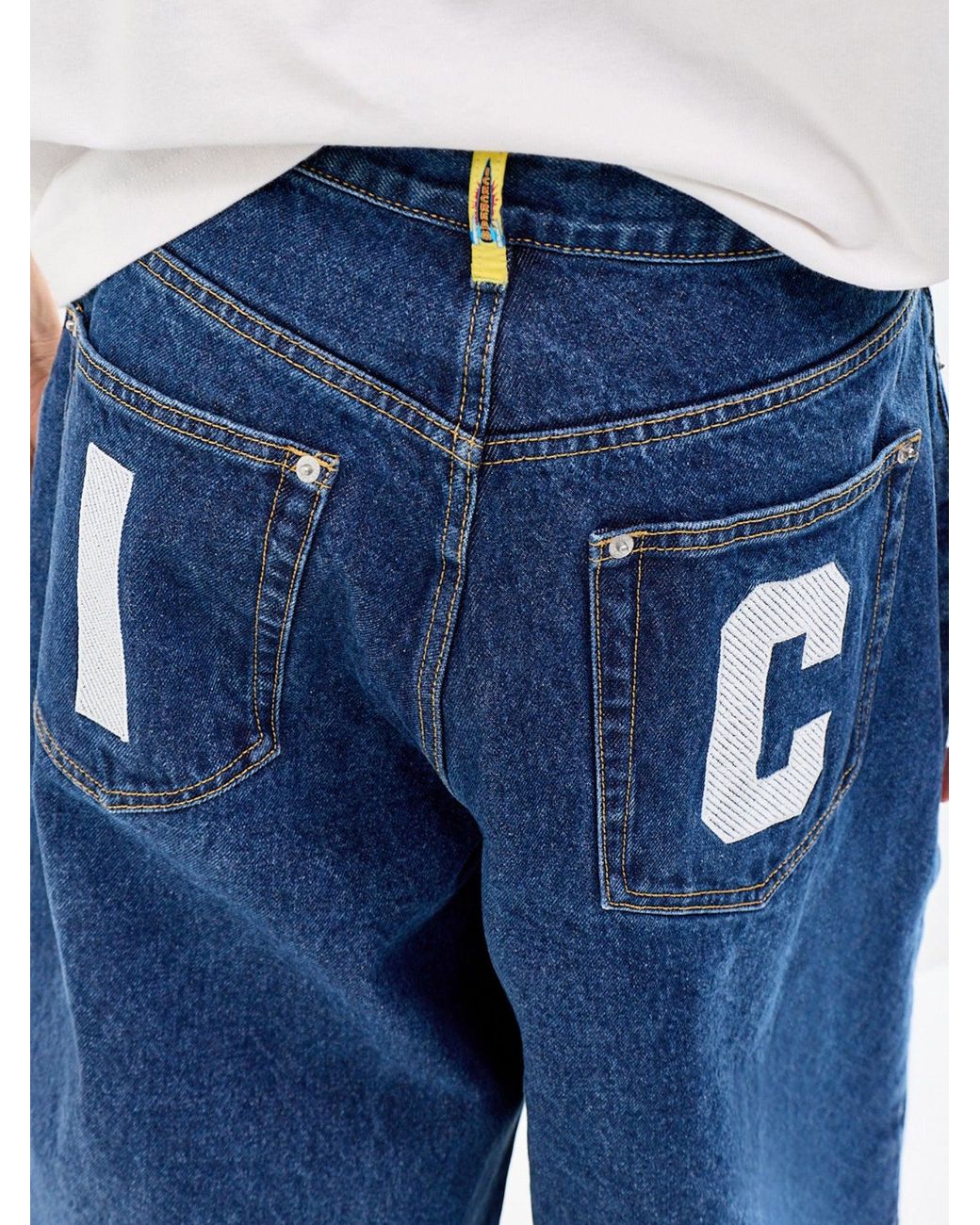 ICECREAM Blue Running Dog Triple Scoop Shorts for men