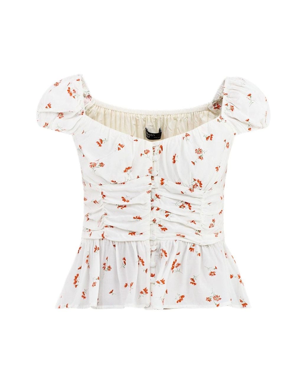 Nobody's Child White Caia Ruched Top