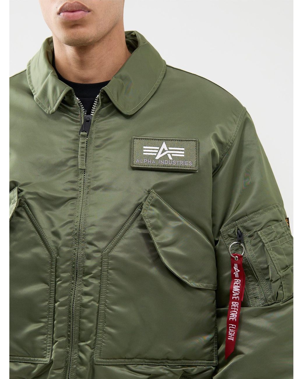 No Problemo Green Np X Alpha Industries Ancient Findings Jacket for men
