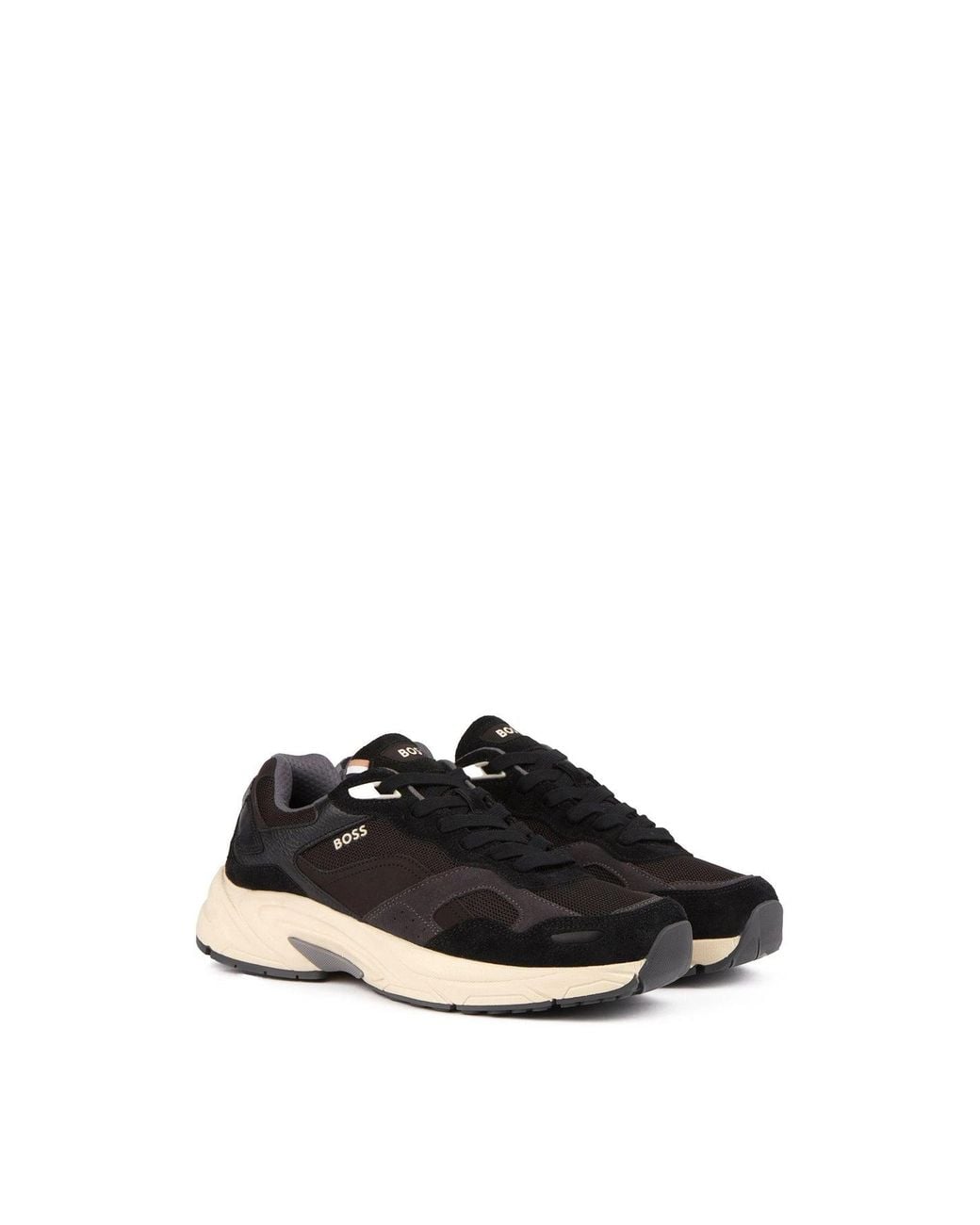 Boss White Levitt Run Trainers for men