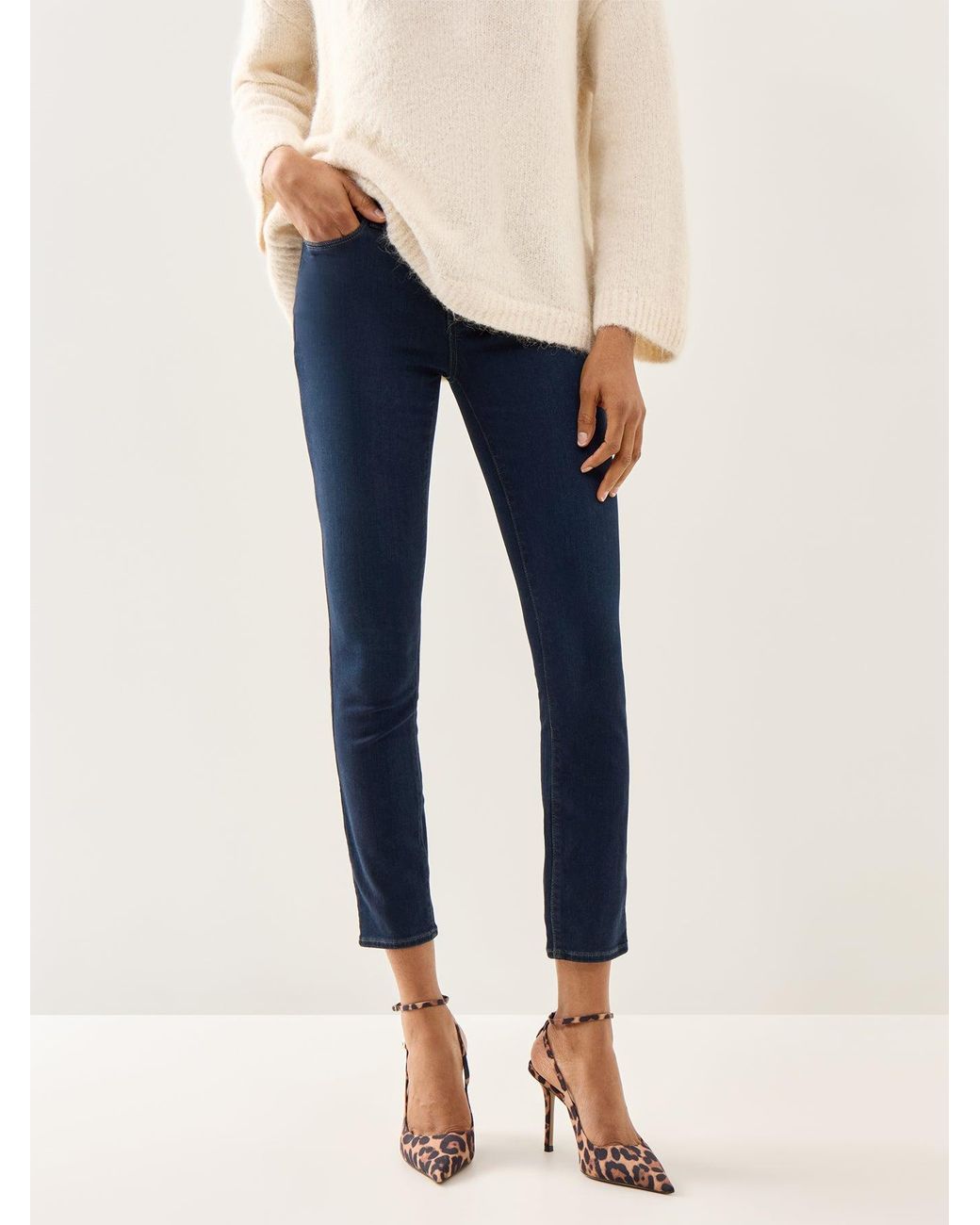 PAIGE Black Hoxton Ankle Jeans