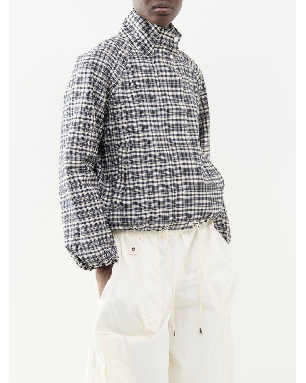 Rails Gray Blake Check Zip-Up Shacket