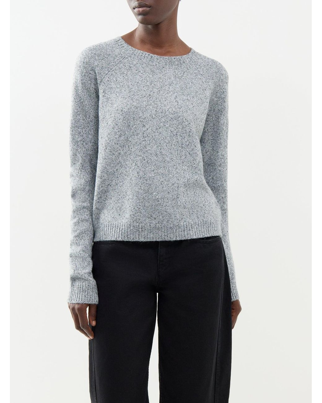 Vero Moda Blue Doffyshine Metallic Crew Neck Jumper