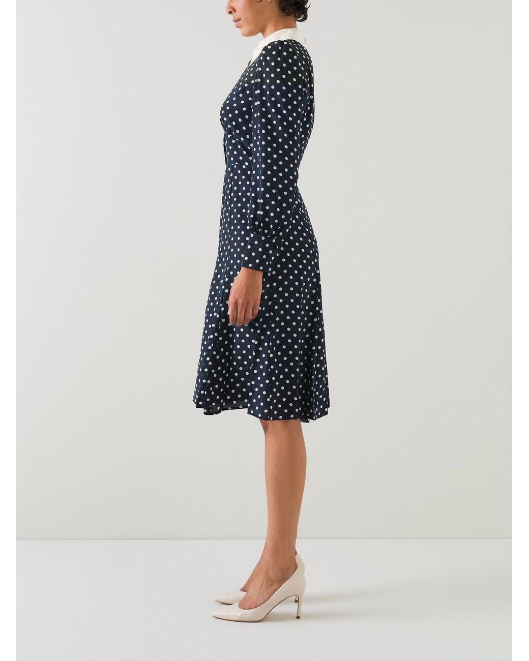 cream and navy polka dot dress Cream/ Navy Polka Dot Sleeveless Maternity Maxi Dress PinkBlush