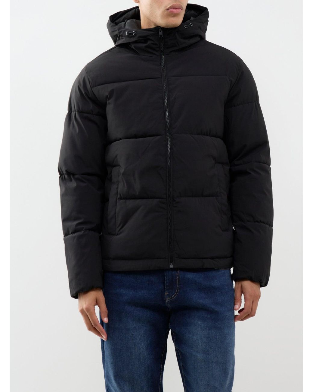 Jack & Jones Black Galaxy Puffer Jacket for men
