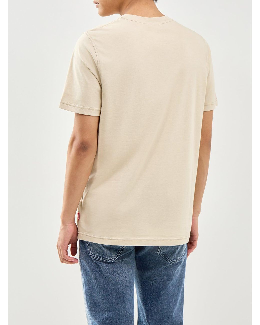 DIESEL White Rave Graphic T-Shirt for men