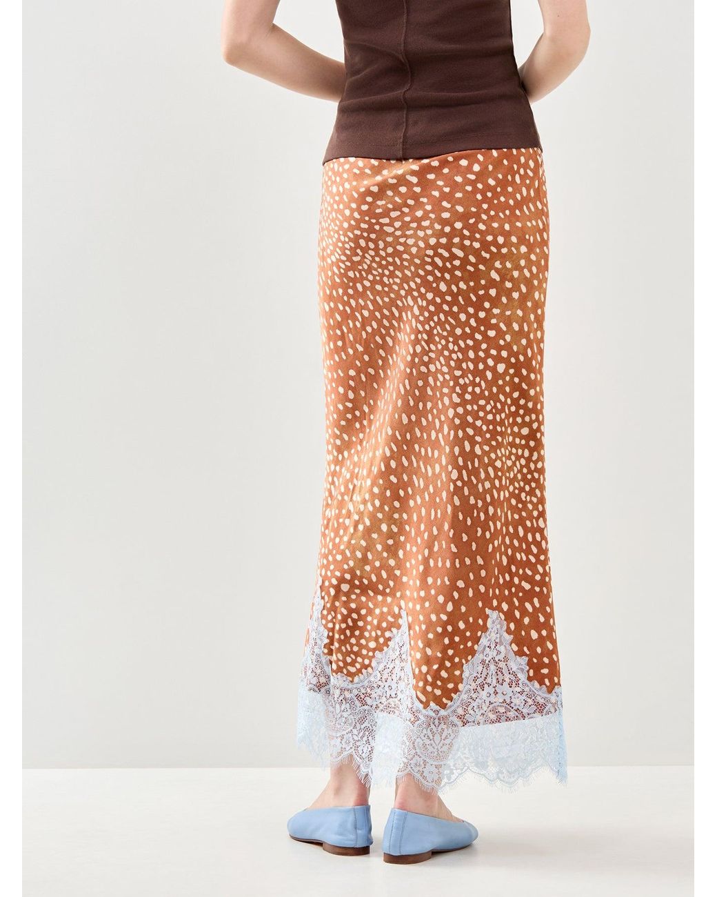 Never Fully Dressed Orange Deer Maeva Maxi Skirt