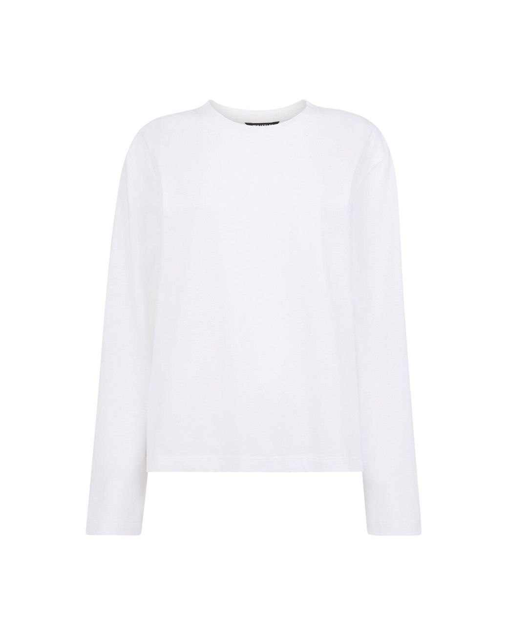 Whistles White Relaxed Long Sleeve Tee