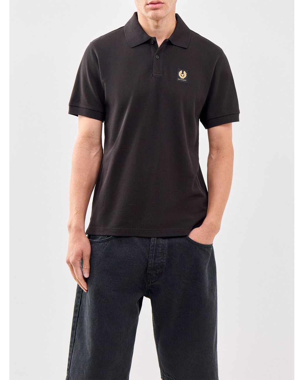 Belstaff Black Polo Shirt for men