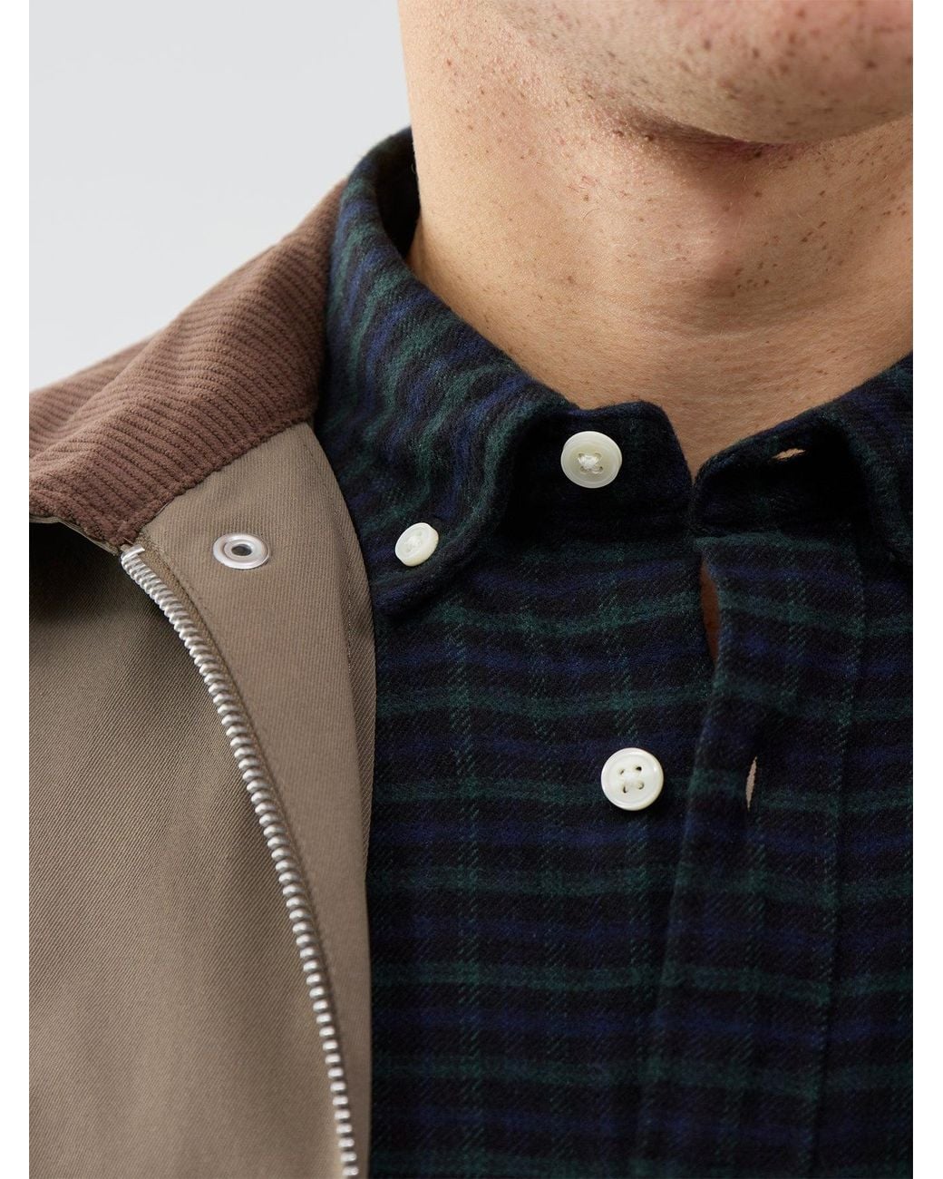 Jack & Jones Blue Blustanley 100% Flannel Long Sleeve Shirt for men