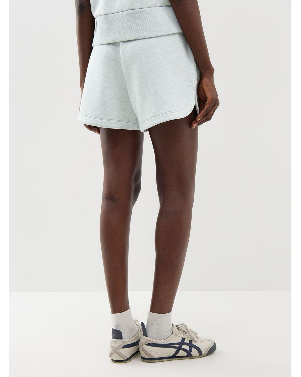 Varley Blue Coulter High Rise Sweat Shorts