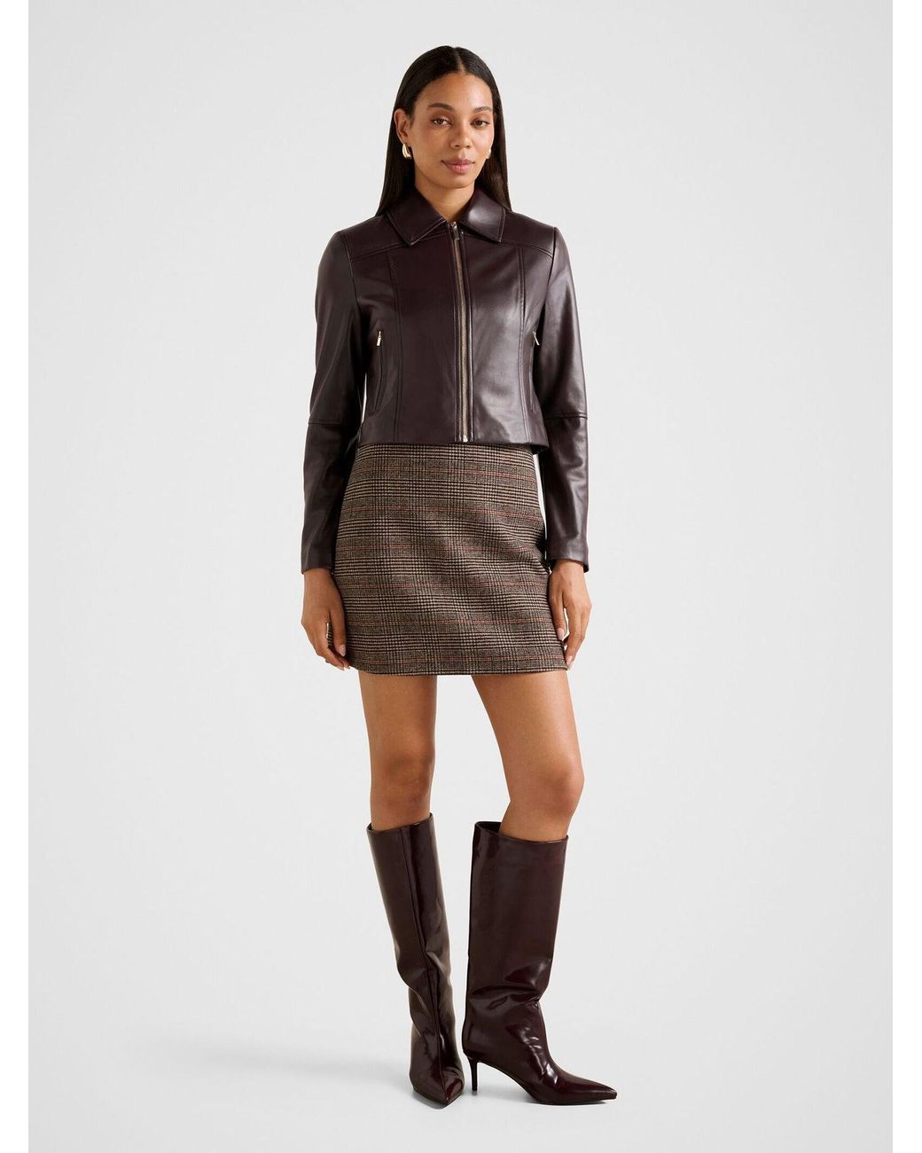 Forever New Brown Addison Vegan Jacket