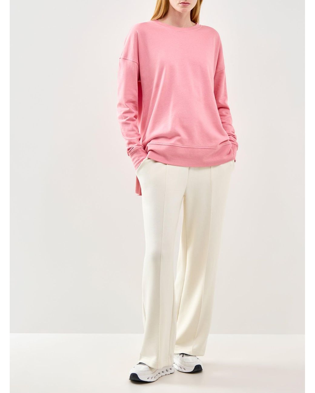 Sweaty Betty Pink After Class Longline Sweatshirt