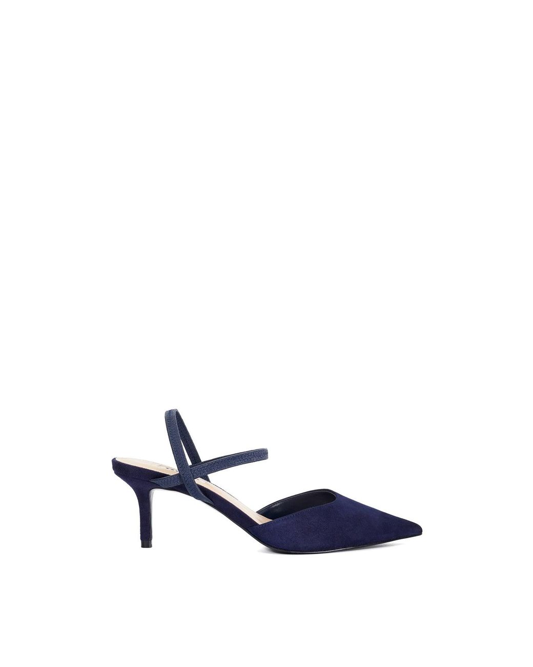 Dune Blue Wf Classical Court Shoes