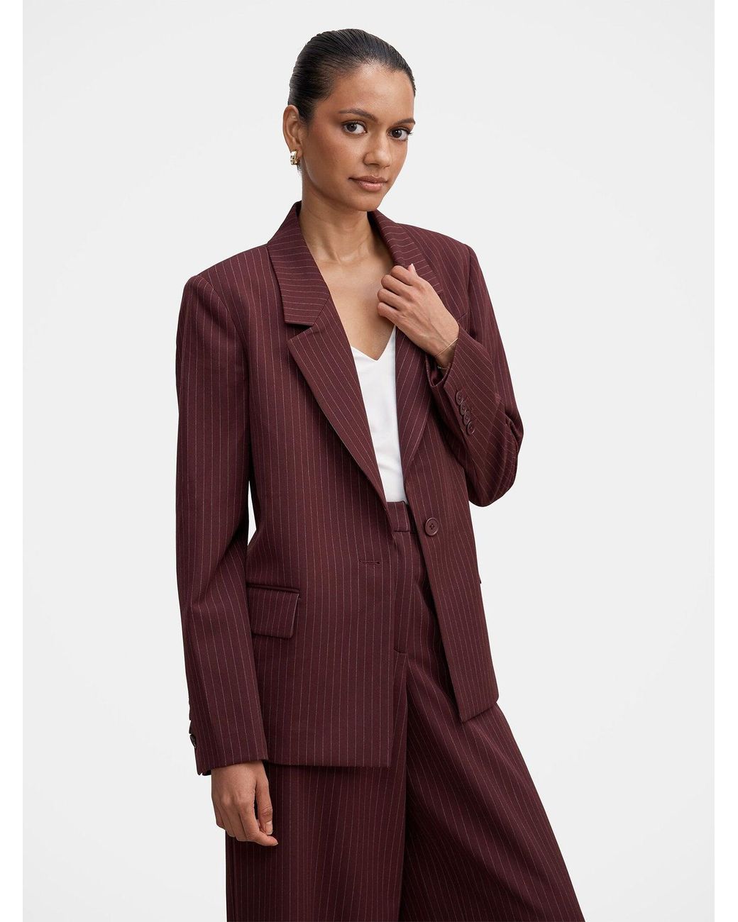 Forever New Purple Paloma Petite Single Breasted Blazer