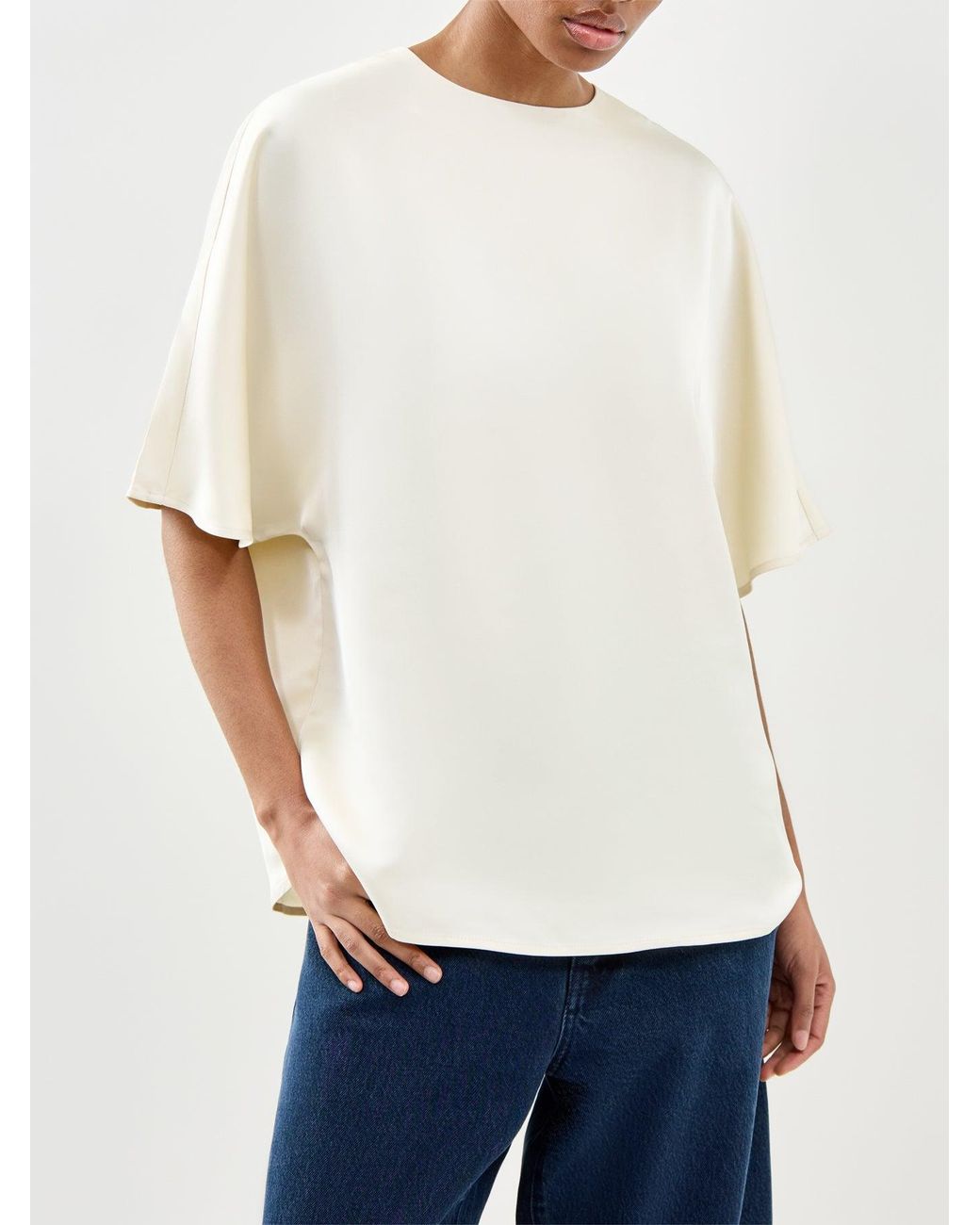 Pretty Lavish White Breya T-Shirt Cream