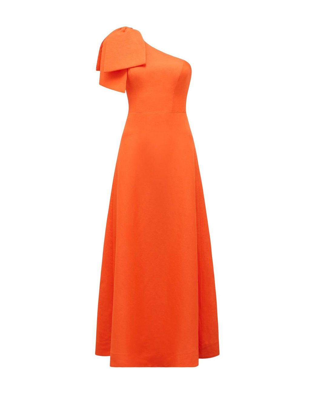 forever new orange dress Mattea One Shoulder Midi Dress