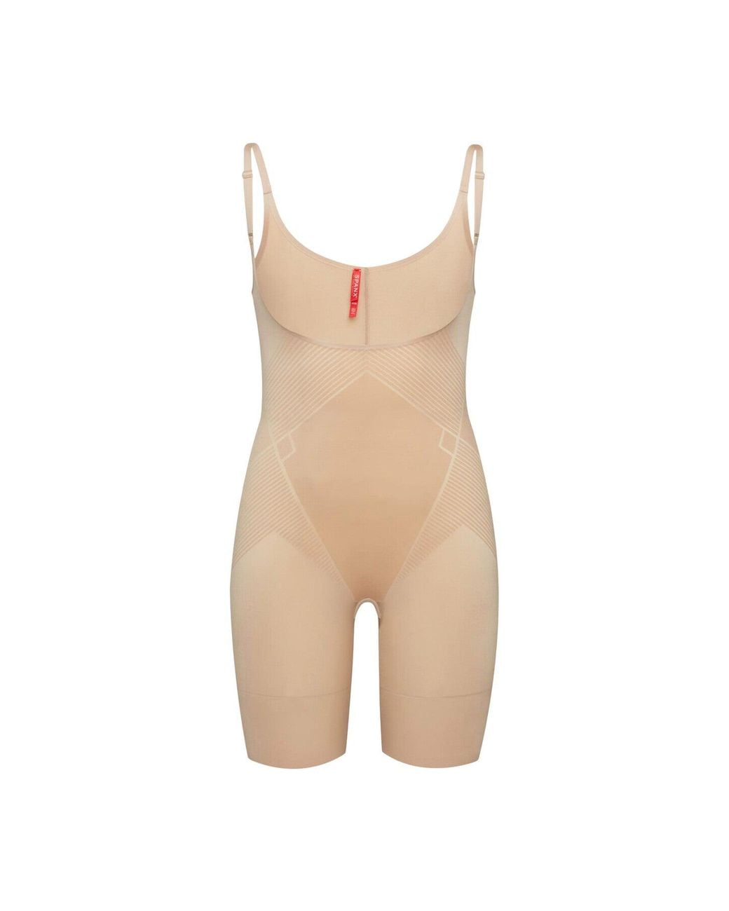 Spanx White Women's Thinstincts 2.0 Open Bust Thigh Bodysuit