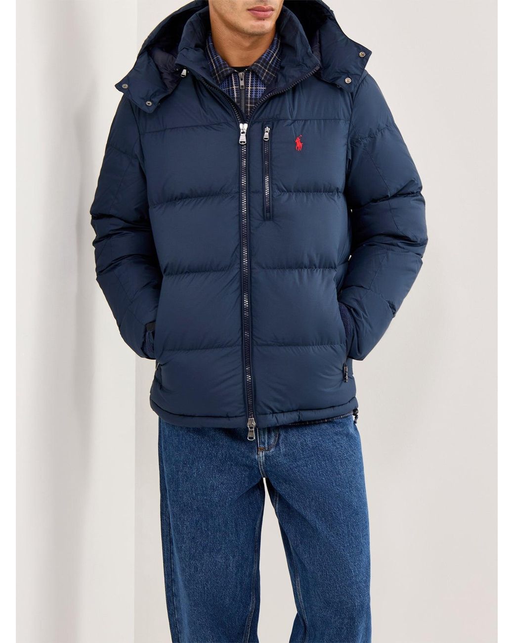 Polo Ralph Lauren Blue Gorham Puffer Jacket for men