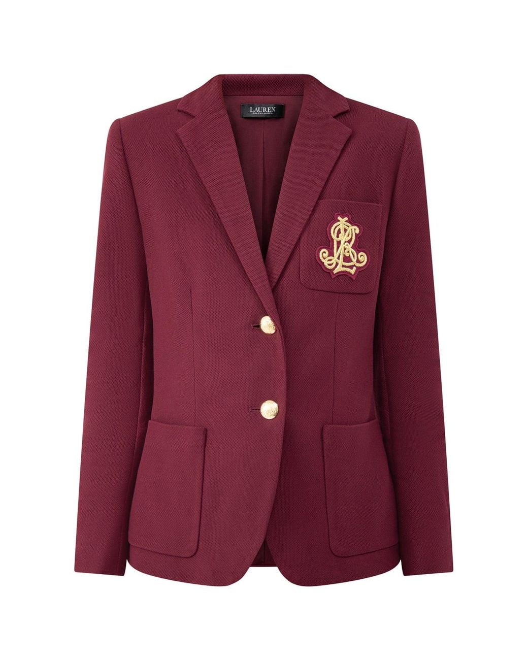 Ralph Lauren Purple Anfisa Blend Lined Blazer