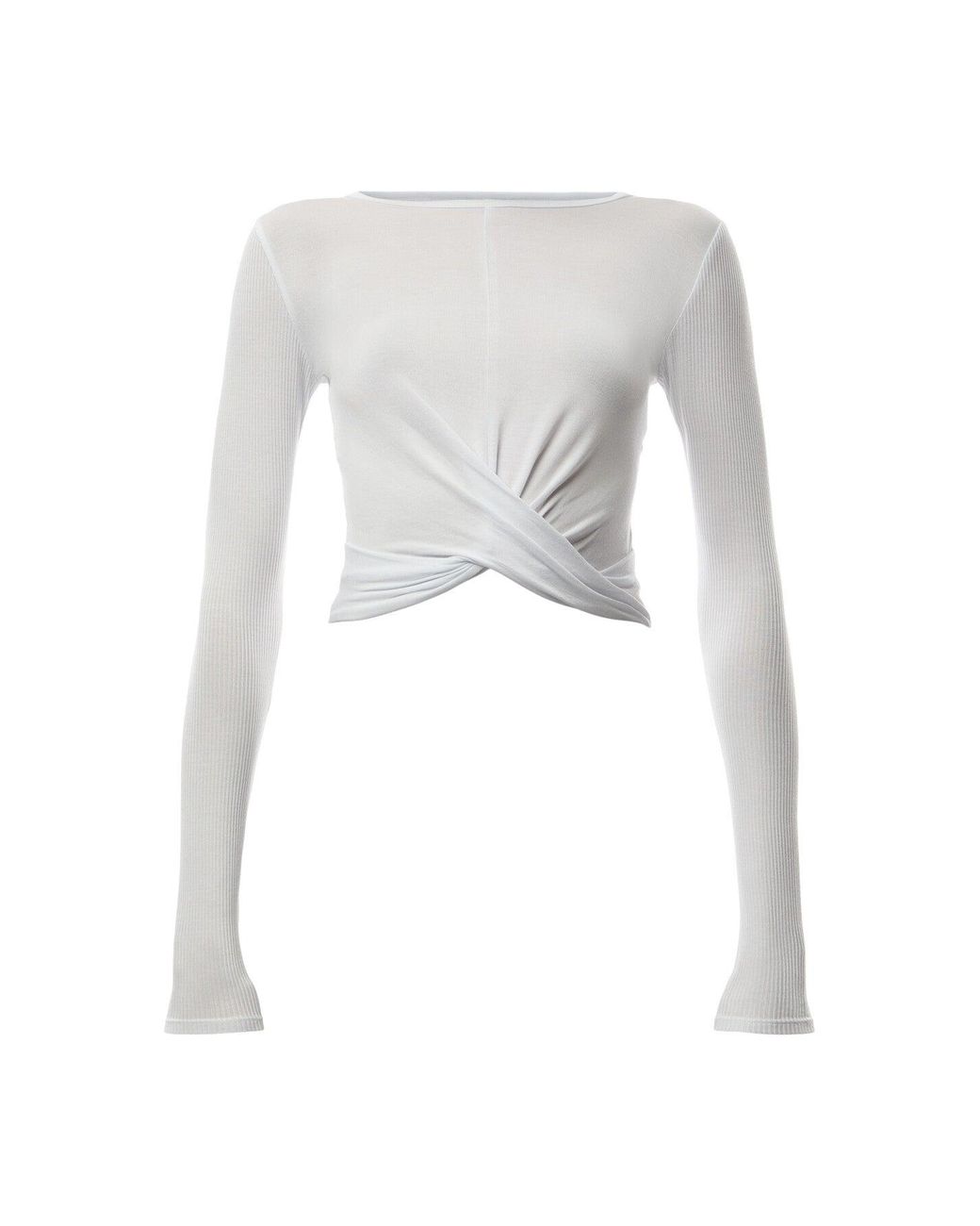 Alo Yoga Cover Long Sleeve Top in White | Lyst UK
