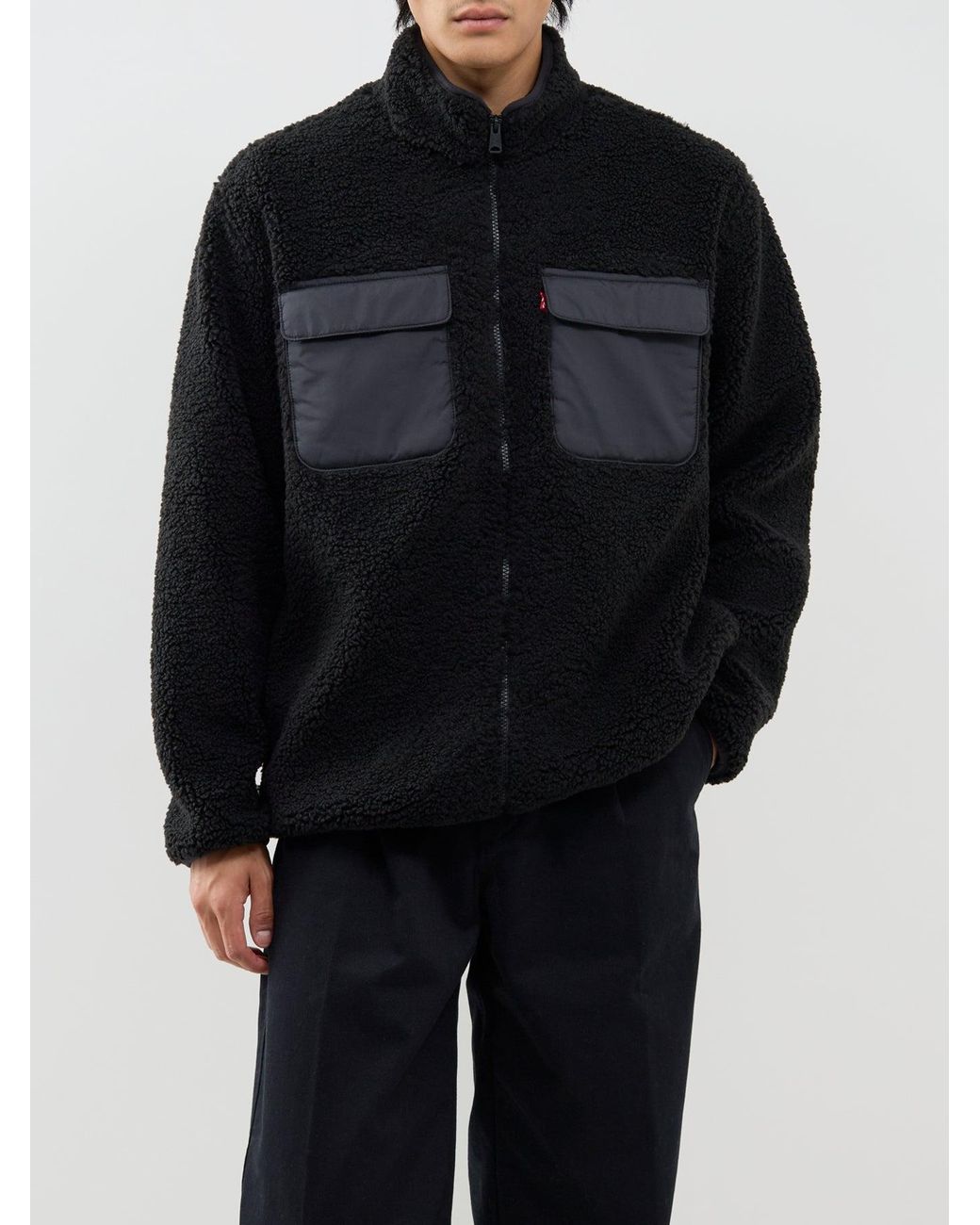 Levi's Black Campo Sherpa Jacket for men