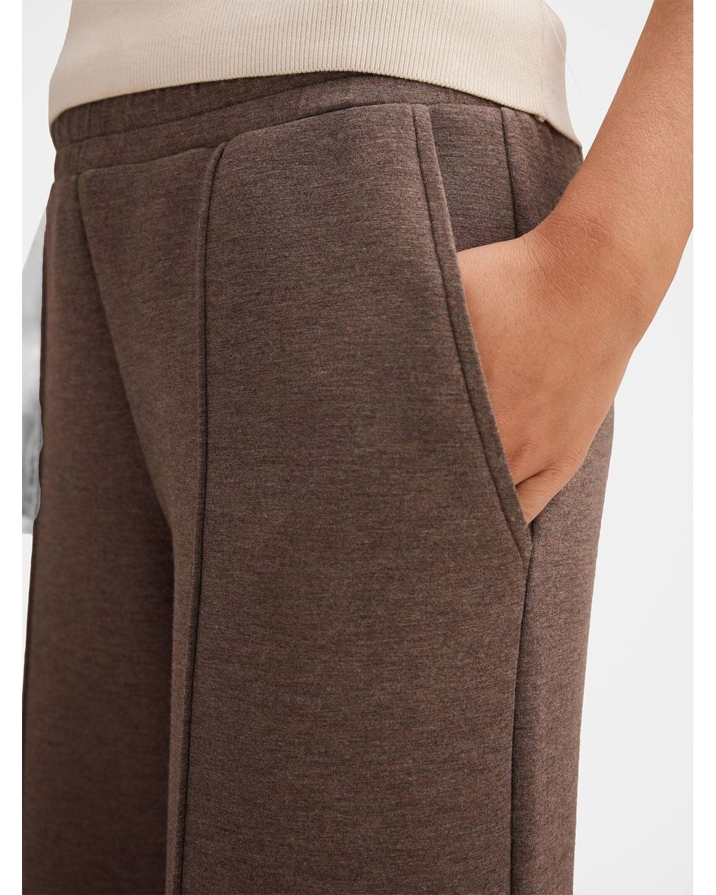 Forever New Brown Hunter Wide Leg Lounge Trousers
