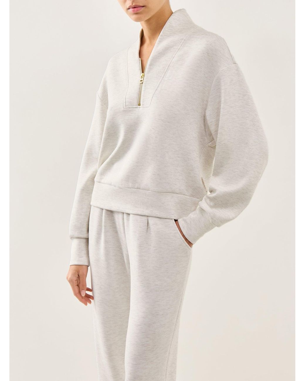 Varley White Davidson Sweat