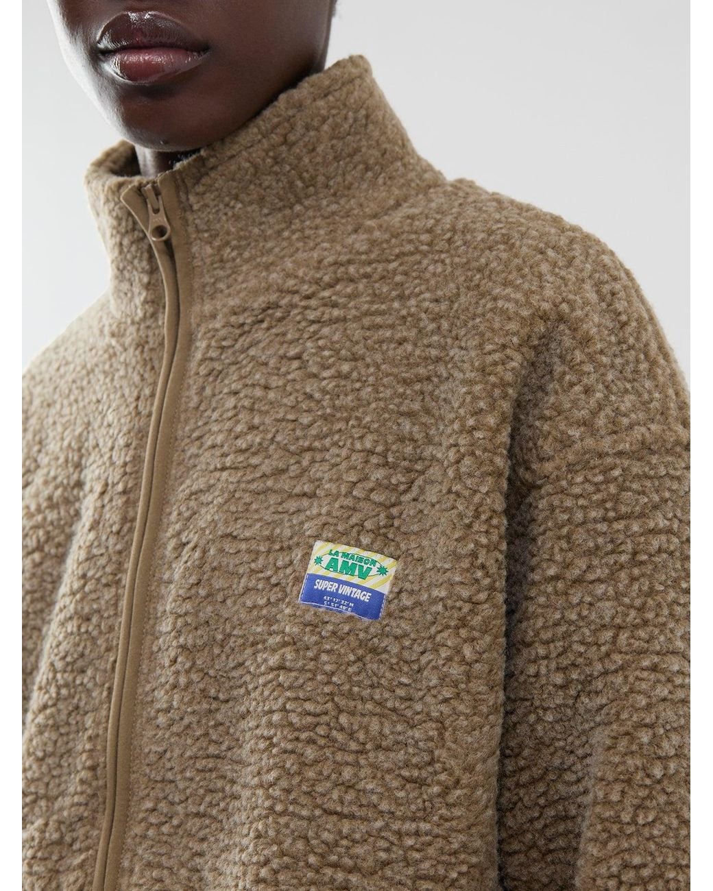 American Vintage Brown Hoktown Fleece Jacket